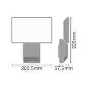 Lampy ogrodowe - OSRAM Reflektor zewnętrzny LED z czujnikiem ENDURA PRO FLOOD, biały, 27 W FLOOD, biały / opal, tworzywo sztuczne - miniaturka - grafika 1