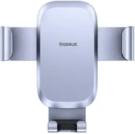 Uchwyty samochodowe do telefonów - Baseus Uchwyt samochodowy grawitacyjny do smartfona na kratkę nawiewu - szary Uchwyt samochodowy grawitacyjny do smartfona na kratkę nawiewu - szary - miniaturka - grafika 1