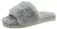 Kapcie damskie - flip*flop Damskie kapcie Slide*Fur, niebieski - chmura - 42 EU - miniaturka - grafika 1