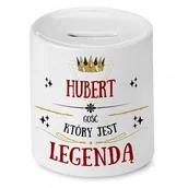 Skarbonki - Skarbonka Dla Huberta na Urodziny Imieniny Prezent z Nadrukiem ze Zdjęciem - miniaturka - grafika 1