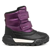 Buty dla dziewczynek - Śniegowce Geox B Trekkyup B Ab B566MC 0NFLV C7016 M Bordowy - miniaturka - grafika 1