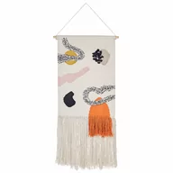 Dekoracje domu - Dekoracja ścienna z frędzlami bawełniana wielokolorowa KALAT - miniaturka - grafika 1