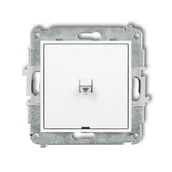 Wyłączniki światła i elektryczne - Wyłącznik pojedynczy dźwigniowy Karlik ICON - biały - miniaturka - grafika 1