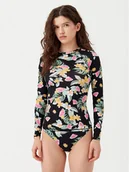 Stroje kąpielowe - Banana Moon Koszulka do pływania Oohla Print Czarny - miniaturka - grafika 1