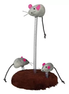 Trixie Mysia rodzina na sprężynach - Zabawki dla kotów - miniaturka - grafika 1