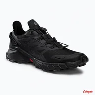 Buty trekkingowe damskie - Buty do biegania damskie Salomon Supercross 4 czarne - miniaturka - grafika 1