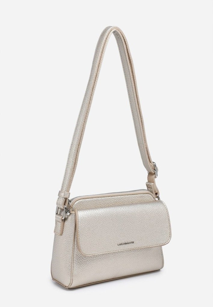 Torebka Damska Listonoszka LUIGISANTO na Ramię Złota Skróra Ekologiczna