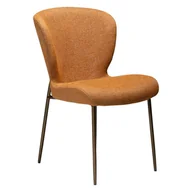 Krzesła - Glory Dan-Form krzesło stołowe bouclé palony pomarańczowy. - miniaturka - grafika 1