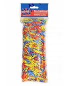 Ozdoby do włosów - Ronney Professional Silicone Hair Bands gumki silikonowe do włosów Kolorowe RA 00340 100g - miniaturka - grafika 1