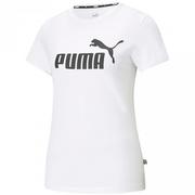 Koszulki i topy damskie - Koszulka damska Puma ESS Logo Tee biała 586774 02 - miniaturka - grafika 1