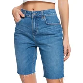 Spodenki damskie - Spodenki damskie Roxy Midnight Circle jeansowe-W28 - miniaturka - grafika 1