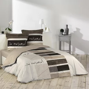 Douceur d'intérieur Douceur dintérieur Pościel bawełniana NATURAL 200 x 200 cm Pościel bawełniana NATURAL 200 x 200 cm - Pościel - miniaturka - grafika 1