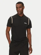 Koszulki męskie - BOSS Polo Pariq 50534347 Czarny Slim Fit - miniaturka - grafika 1