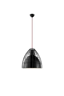Kaspa LAMPA wisząca FRAME L 10347101 szklana OPRAWA Zwis IP20 klatka drut Czarny - Lampy sufitowe - miniaturka - grafika 1