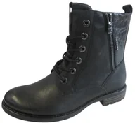 Botki damskie - Tom Tailor Damskie sztyblety 4290330015, czarne, 42 EU, czarny, 42 EU - miniaturka - grafika 1