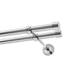 Karnisz DECASTYL Luna Podwójny 160 cm Chrom - Karnisze - miniaturka - grafika 1