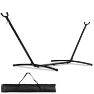 Hamaki - Stelaż metalowy na hamak ogrodowy czarny - miniaturka - grafika 1