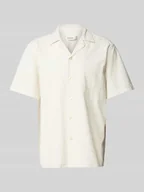 Koszule męskie - Koszula casualowa o kroju regular fit z rękawem o dł. 1/2 model ‘HUSH SEERSUCKER’ - miniaturka - grafika 1