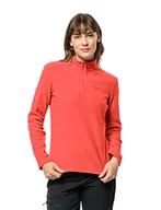 Swetry damskie - Jack Wolfskin Damski sweter Taunus Hz, Hot Coral, XXL - miniaturka - grafika 1