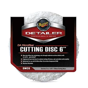 Meguiar's DMC6 Detailer DA tarcza do cięcia z mikrofibry 15 cm (2 sztuki), biała - Akcesoria do mycia samochodu - miniaturka - grafika 1