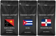 Kawa - Kawa ziarnista Świeżo Palona Zestaw 3x1kg z różnych krajów Yankee Caffee (PNG,KU,D) - miniaturka - grafika 1