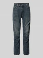 Spodnie męskie - Jeansy o kroju slim fit z efektem znoszenia model ‘MOTO CROSS 3D’ - miniaturka - grafika 1