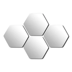Lustra samoprzylepne Levi Hex 4 sztuki - Lustra - miniaturka - grafika 1
