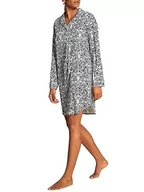 Piżamy damskie - CALIDA Damska koszula nocna Winter Dreams, Dark Lapis Blue, standardowa - miniaturka - grafika 1