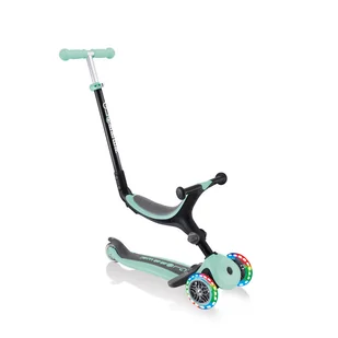 Globber Hulajnoga jeździk rowerek GO-UP Foldable Plus Lights 643-206 Mint 643-206 - Hulajnogi - miniaturka - grafika 1