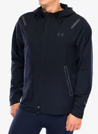 Kurtki i kamizelki sportowe męskie - Kurtka Under Armour Unstoppable Left Chest Jacket - black/black - miniaturka - grafika 1