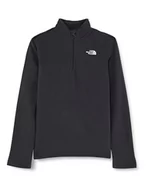 Bluzy dla chłopców - The North Face Chłopięca bluza Y Glacier 1/4, zamek błyskawiczny, szary asfaltowy, XL - miniaturka - grafika 1