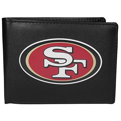 Siskiyou NFL Sports męski portfel San Francisco 49ers podwójnie składany duży logo jeden rozmiar czarny