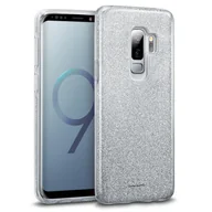Etui i futerały do telefonów - Etui na telefon Samsung Galaxy S9 Plus brokatowe etui ochronne TPU, srebrne - miniaturka - grafika 1