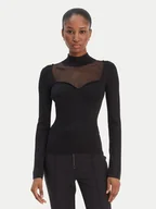 Swetry damskie - Guess Sweter W6RR45 Z4842 Czarny Regular Fit - miniaturka - grafika 1