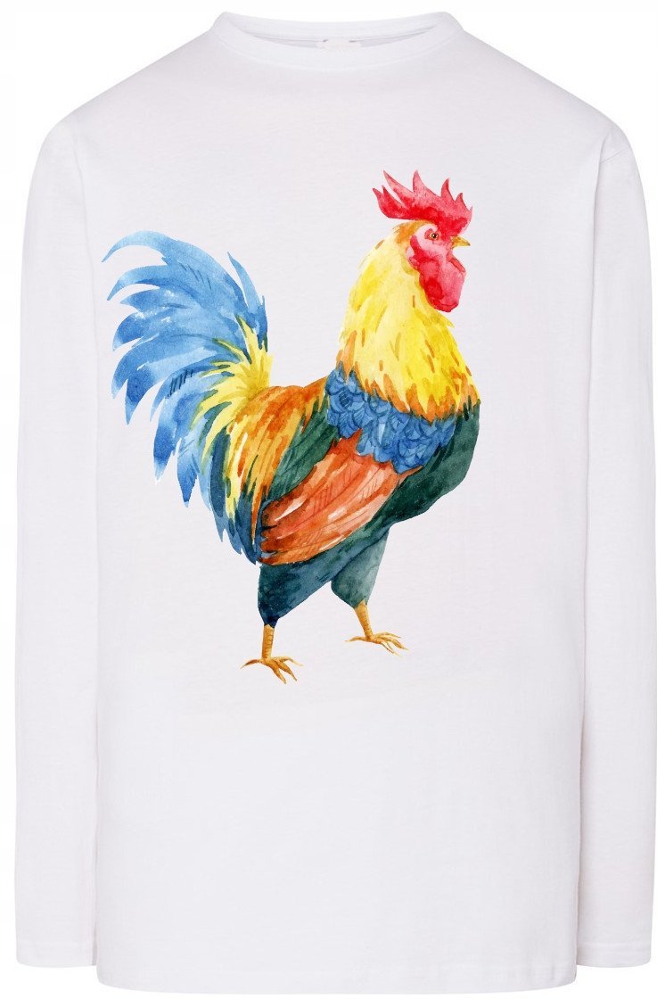Kolorowy Kogut Męska Bluza Longsleeve Rozm.4XL