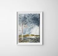 Plakaty - Retro plakat August Strindberg Björken The Birch Tree I - miniaturka - grafika 1