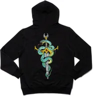 Bluzy męskie - bluza męska FALLEN VENOM HOODIE Black/Green (Chris Cole) - miniaturka - grafika 1