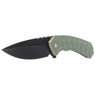Nóż składany Bestech Buwaya Retro Green Titanium, Black Stonewashed M390 by Kombou (BT2203D) - Noże - miniaturka - grafika 2