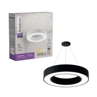 Lampy sufitowe - Braytron aluminiowa lampa sufitowa LED BLADE PD 45W 4050 lm 60Ø lampa wisząca 120cm kątowa czarna - miniaturka - grafika 1