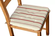 Meble modułowe i akcesoria - Dekoria Siedzisko Olek na krzesło ecru tło czerwone paski 42 × 41 × 3,5 cm Avinon 225-129-15 - miniaturka - grafika 1