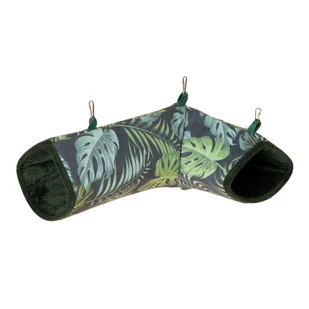 TIAKI Jungle Collection, tunel dla małych zwierząt - Dł. x szer. x wys.: 36 x 25 x 13 cm, zielony - Akcesoria dla gryzoni TIAKI Jungle Collection, tunel dla małych zwierząt - Dł. x szer. x wys.: 36 x 25 x 13 cm, zielony - Akcesoria dla gryzoni - miniaturka - grafika 1