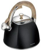 Czajniki na gaz - Czarny czajnik ze stali nierdzewnej 3L C6-M54 - miniaturka - grafika 1