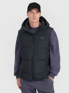 Kurtki męskie - 4F Bezrękawnik puchowy z wypełnieniem syntetycznym męski - czarny XXL - miniaturka - grafika 1