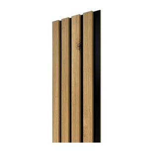 Panel lamelowy dąb górski czarny 1,1 x 16,8 x 275 cm - Panele ścienne i boazeria - miniaturka - grafika 1