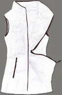 Kamizelki damskie - PLUSZOWA KAMIZELKA DAMSKA BIAŁA (HH005-45) - J.STYLE - miniaturka - grafika 1