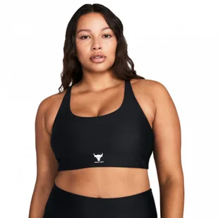 Biustonosz treningowy Under Armour Project Rock All Train Crosback Bra - czarny - Biustonosze - miniaturka - grafika 1