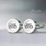 Spinki do mankietów i krawatów - Best Dad - miniaturka - grafika 1
