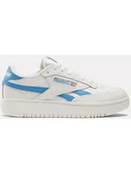 Trampki damskie - Reebok Skórzane sneakersy "Club C Double Revenge" w kolorze błękitno-szarym - miniaturka - grafika 1