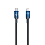 Kable USB - Forever kabel Ombre USB-C - Lightning 1,0 m 27W czarny - miniaturka - grafika 1