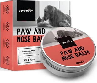 Animigo Balsam do łap i nosa dla psa 60ml - Natural Lick Safe, Paraben & Cruelty Fre - Krem nawilżający do nosa i łap dla kotów - Kokos, Oliwa z ol... - Kremy do twarzy - miniaturka - grafika 1